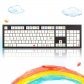 104+23 Colour Pen PBT Dye-subbed XDA Keycap Set for Mechanical Keyboard GH60 GK61 64 68 84 87 104 108